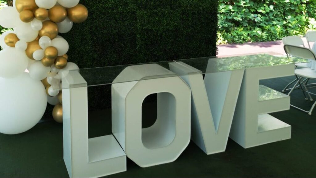 Marquee table as wedding decor in Toronto