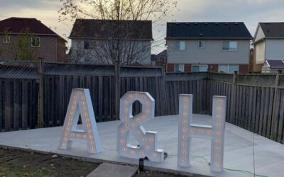 Guelph Marquee Table Block Letters Rental