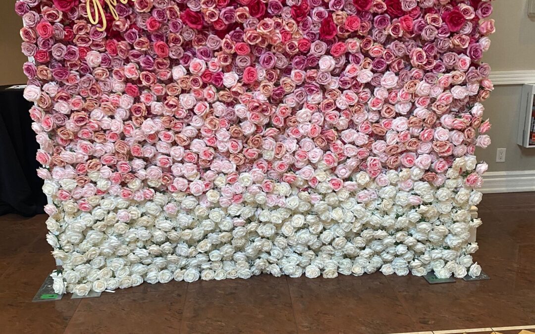 North York Flower Wall for Rent Makes Perfect Party Background