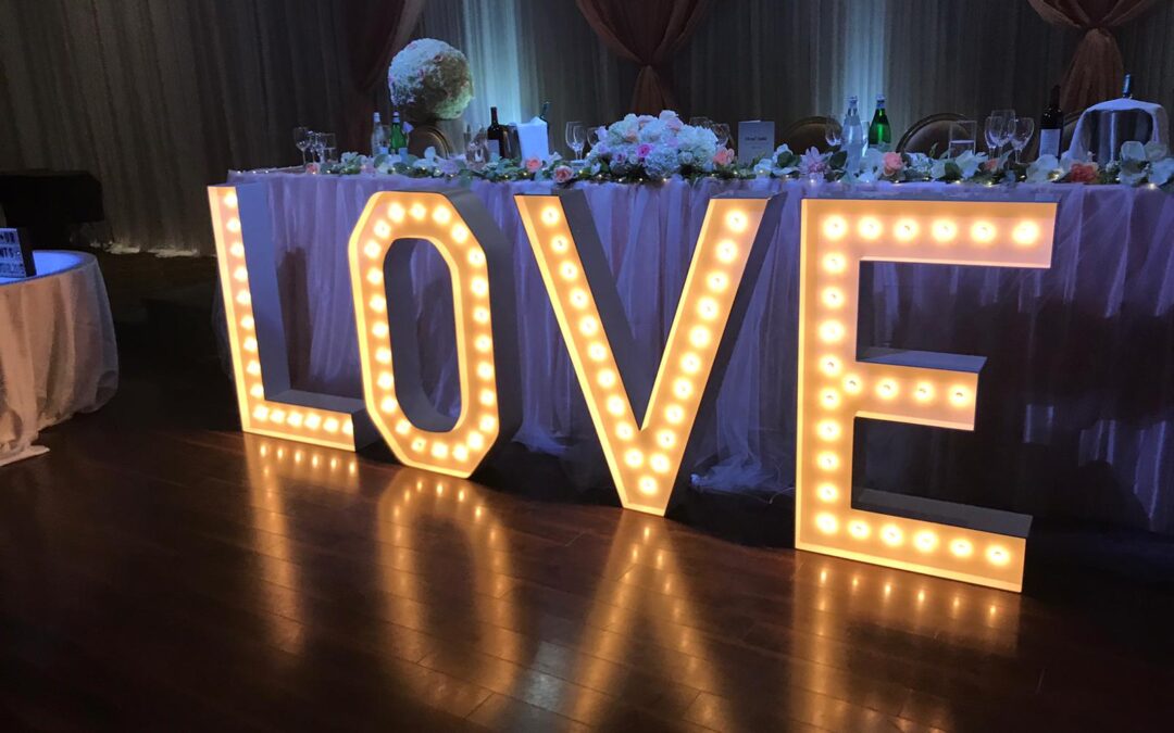 Rent Wedding Marquee Letters Brampton