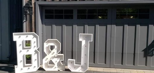 White Marquee Letters Georgetown Outside