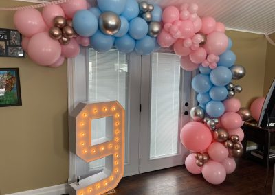 Marquee Letters with Balloon Decor Orillia