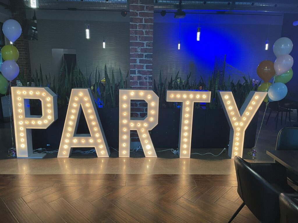 Party-Barrie Marquee Letters Rental 