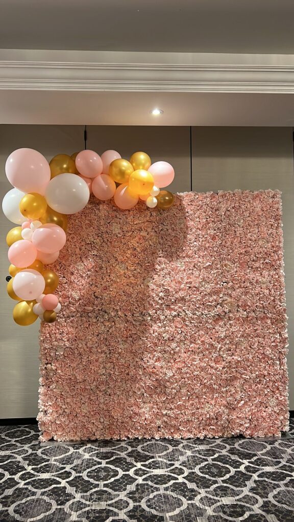 Pink Flower Wall-Balloon Arrangements for Rent Barrie