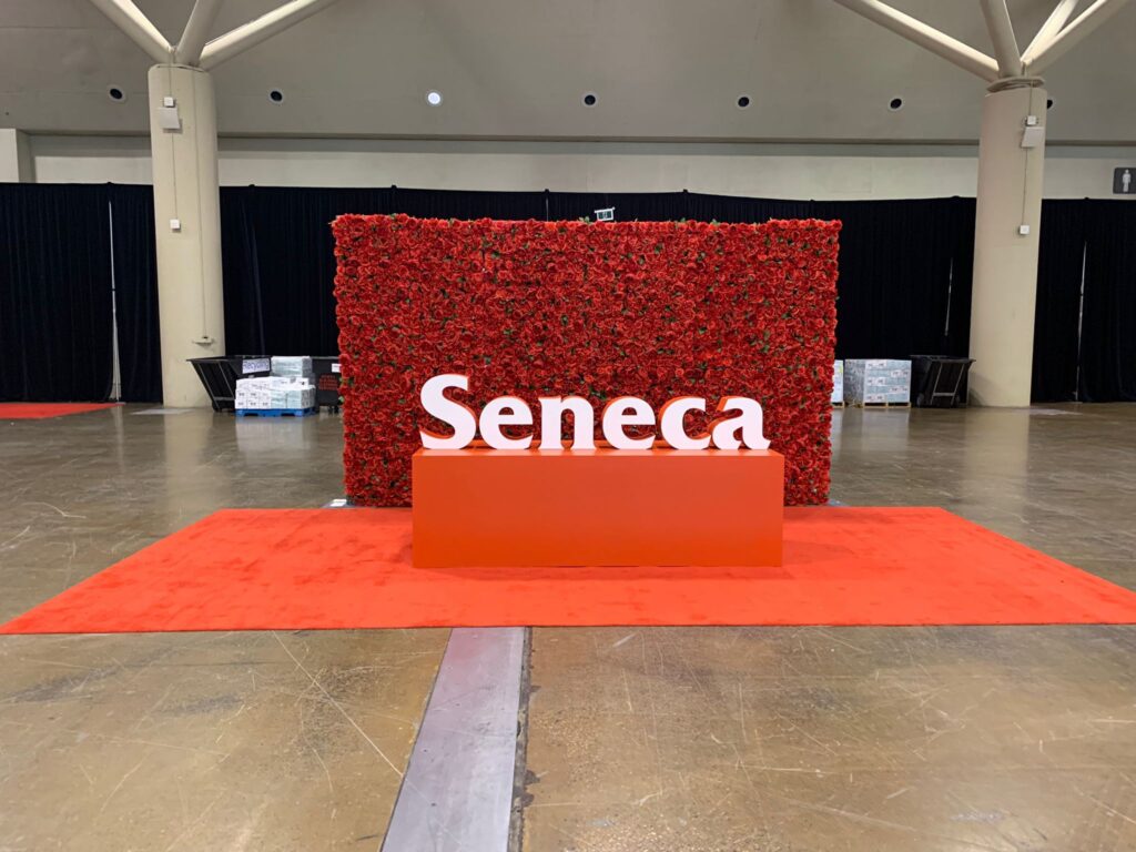 Seneca - Oshawa Flower Wall Rental