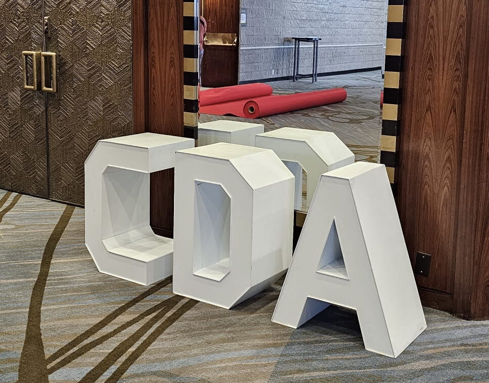 brampton marquee block letters table