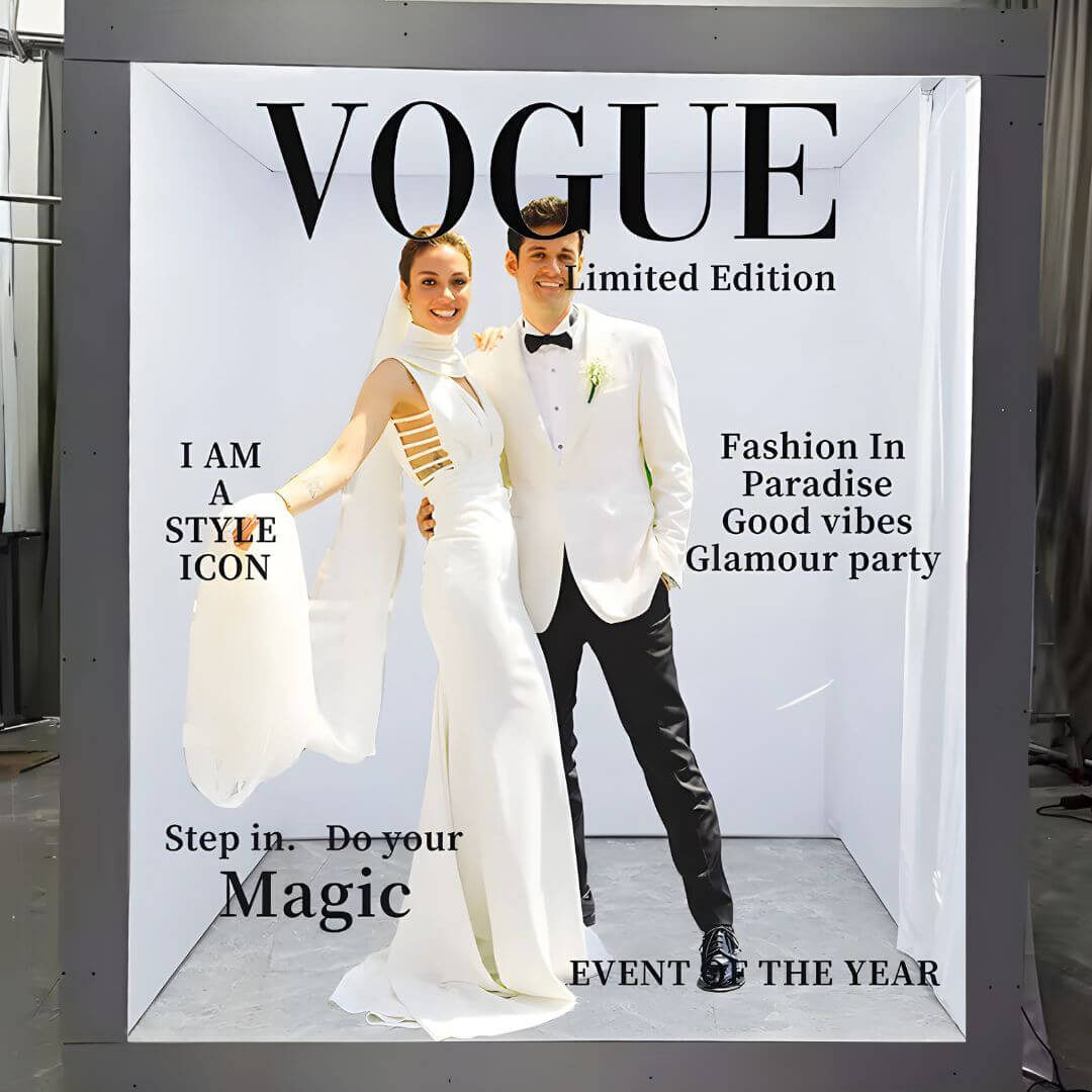 Magazine Cover Photo Booth Rental
